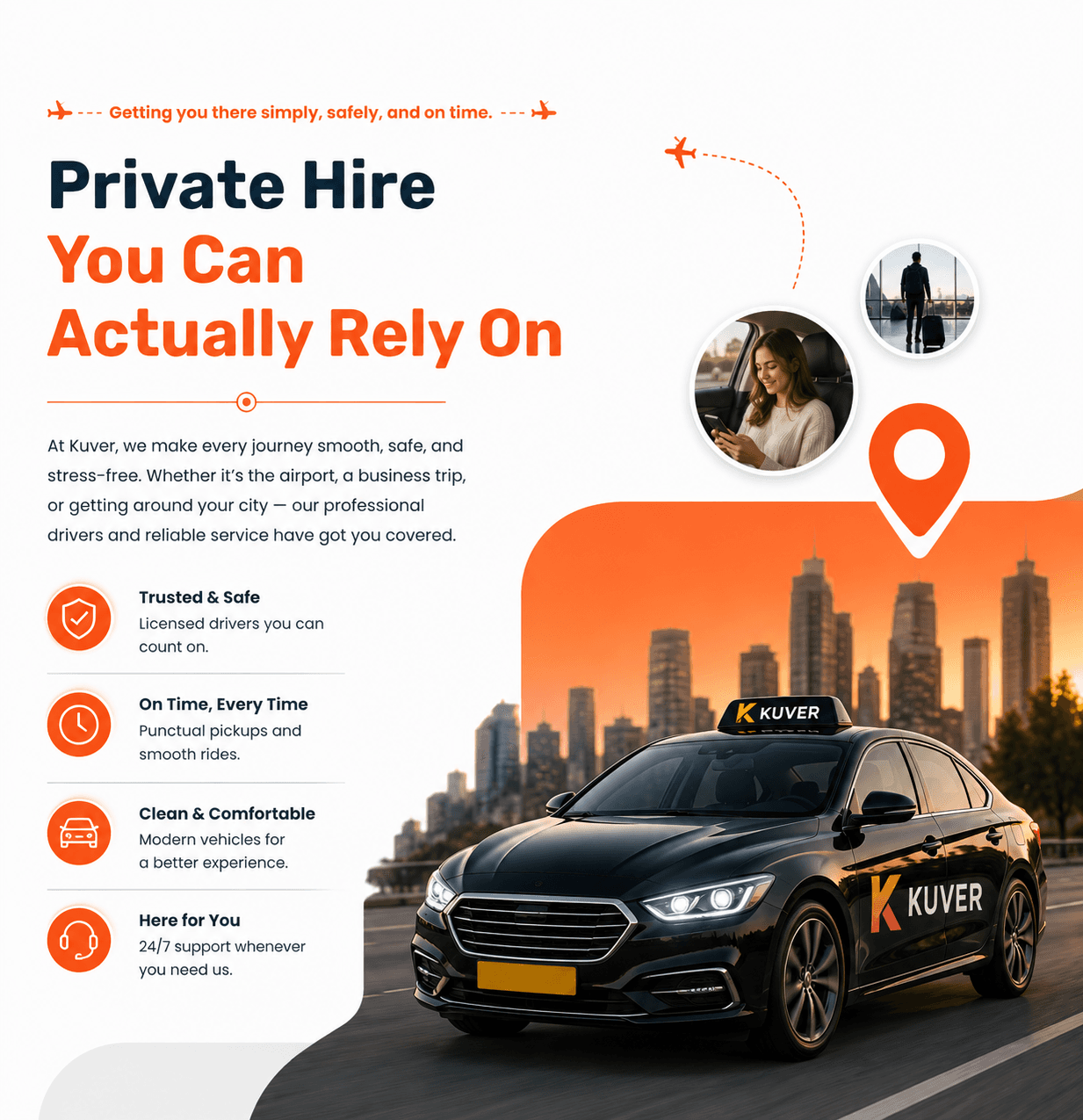 Kuver private hire vehicle